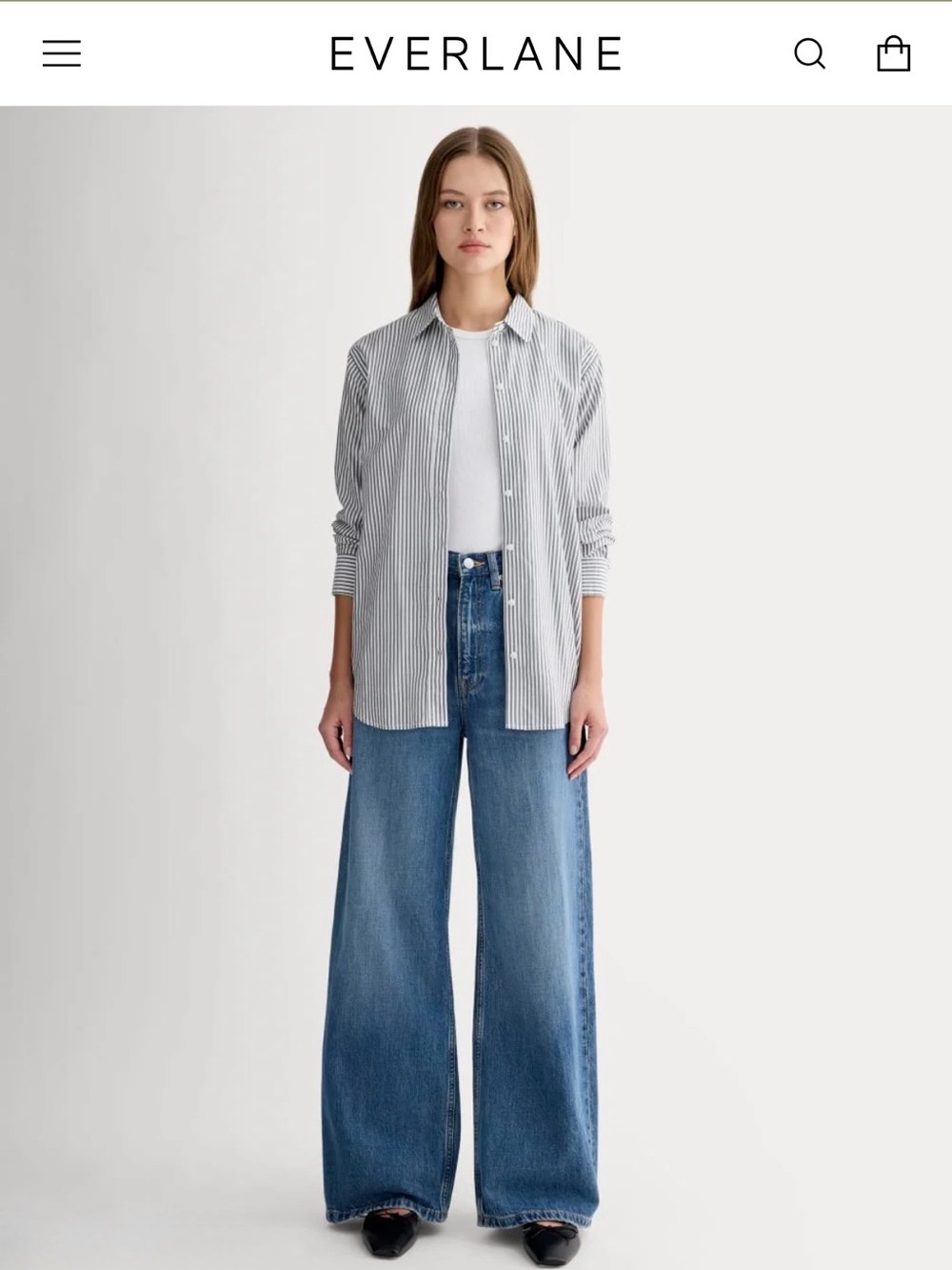 Everlane High-Rise Wide-Leg Jeans